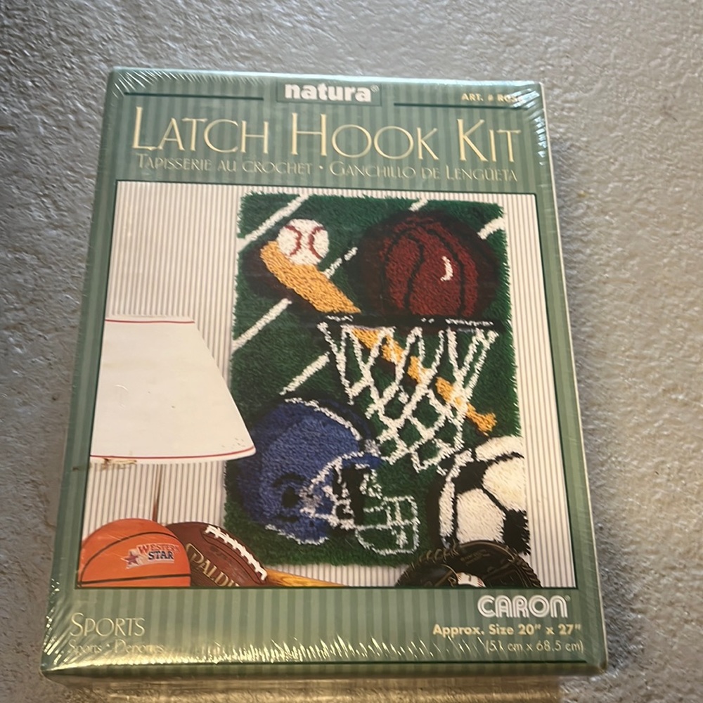 Latch Hook Kit 20”x27” Sports